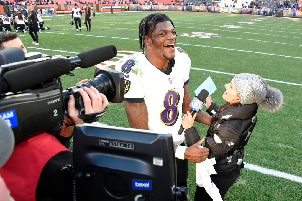 Ravens quarterback Lamar Τζάκσον