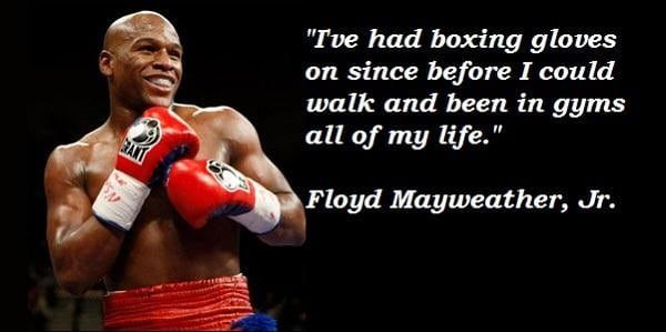 120 citazioni ispiratrici di Floyd Mayweather, Jr.