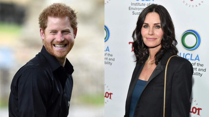 'Venners' fan Prins Harry 'slukkede' chokoladesvampe til Courteney Cox's House Party