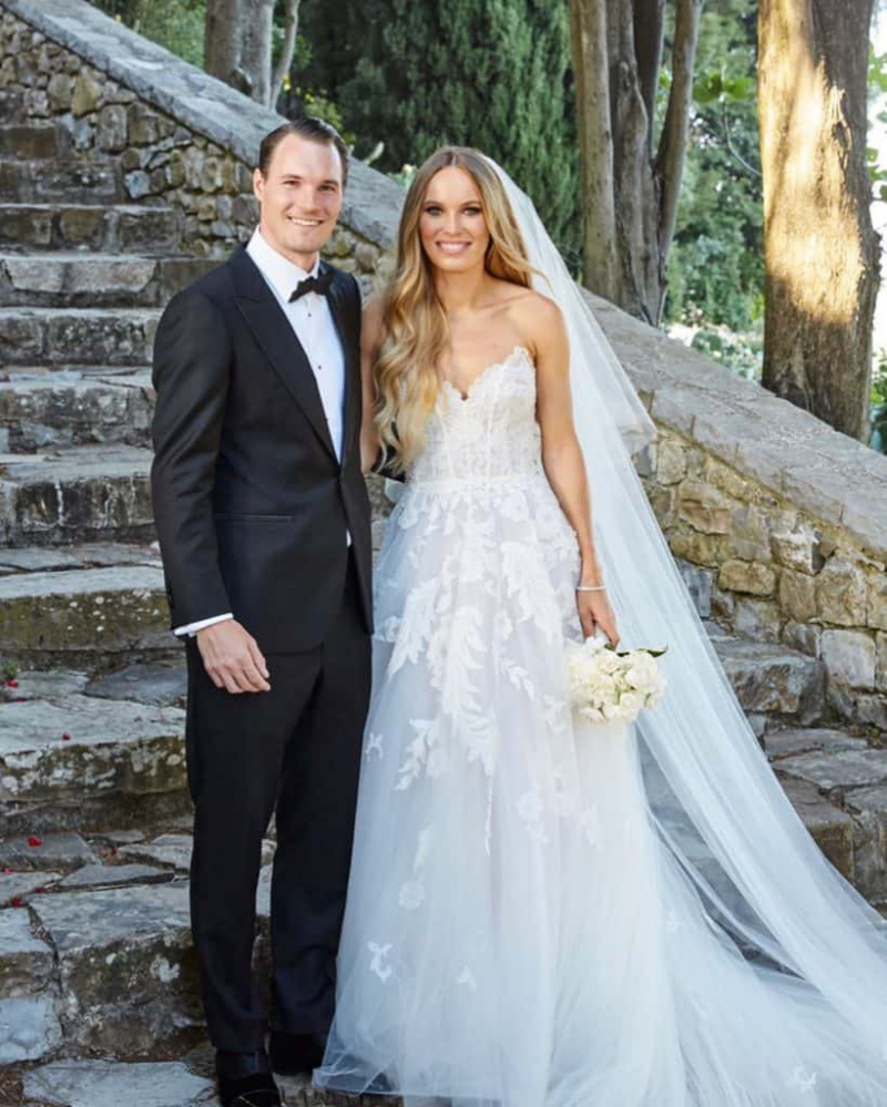   Caroline Wozniacki med sin bror Patrik
