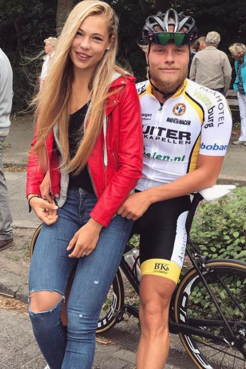   Jutta Leerdam med Koen Verweij (Kilde: Skating.nl)