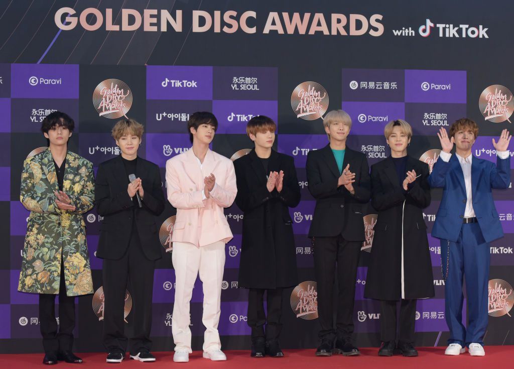 BTS no 34º Prêmio de Disco de Ouro - Photocall